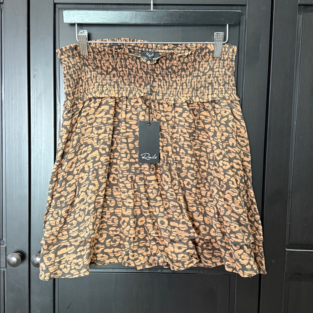 Rails Addison Skirt Animal Print in Batik Cheetah Print size Women’s Large - Picture 4 of 8